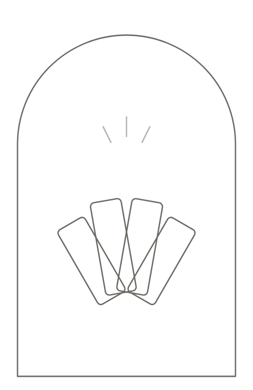 Cartas en abanico